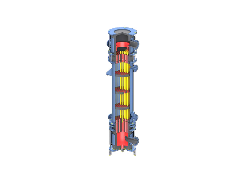 Tubular graphite falling film absorber/Evaporator